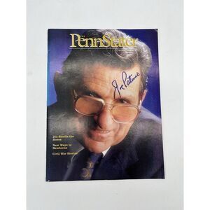 Signed January/February 1995 Penn Stater Magazine Joe Paterno Cover Vintage